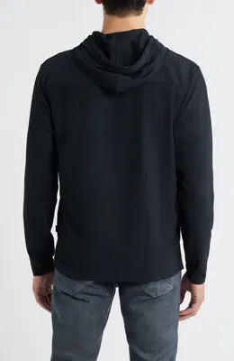 johnnie-O johnnie-O Hoppin Rib Hoodie in Black — Men Winter black Tops