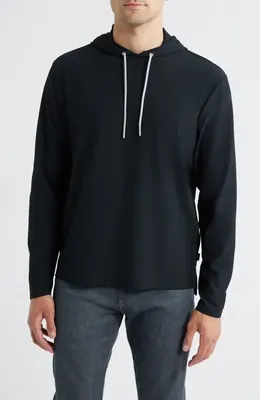 johnnie-O johnnie-O Hoppin Rib Hoodie in Black — Men Winter black Tops