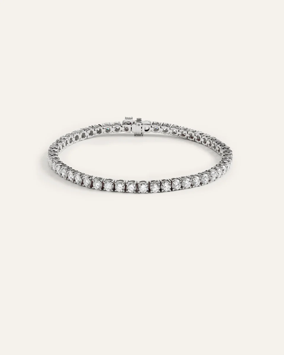 Quince Quince | Women's 14K Gold Lab Grown Diamond Tennis Bracelet 7ctw in White Gold — Women Summer yellow Accessories