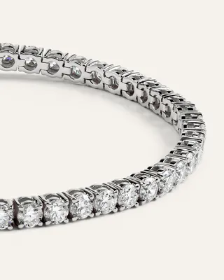Quince Quince | Women's 14K Gold Lab Grown Diamond Tennis Bracelet 7ctw in White Gold — Women Summer yellow Accessories