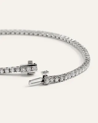 Quince Quince | Women's 14K Gold Lab Grown Diamond Tennis Bracelet 7ctw in White Gold — Women Summer yellow Accessories