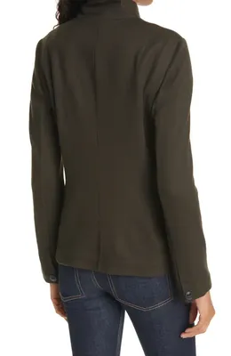 rag & bone rag & bone Slade Wool Blazer in Armygrn — Women Autumn teal Outerwear