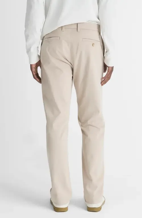 Vince Vince Dylan Peached Stretch Cotton Chinos in Cahuenga Khaki — Men Autumn camel Pants