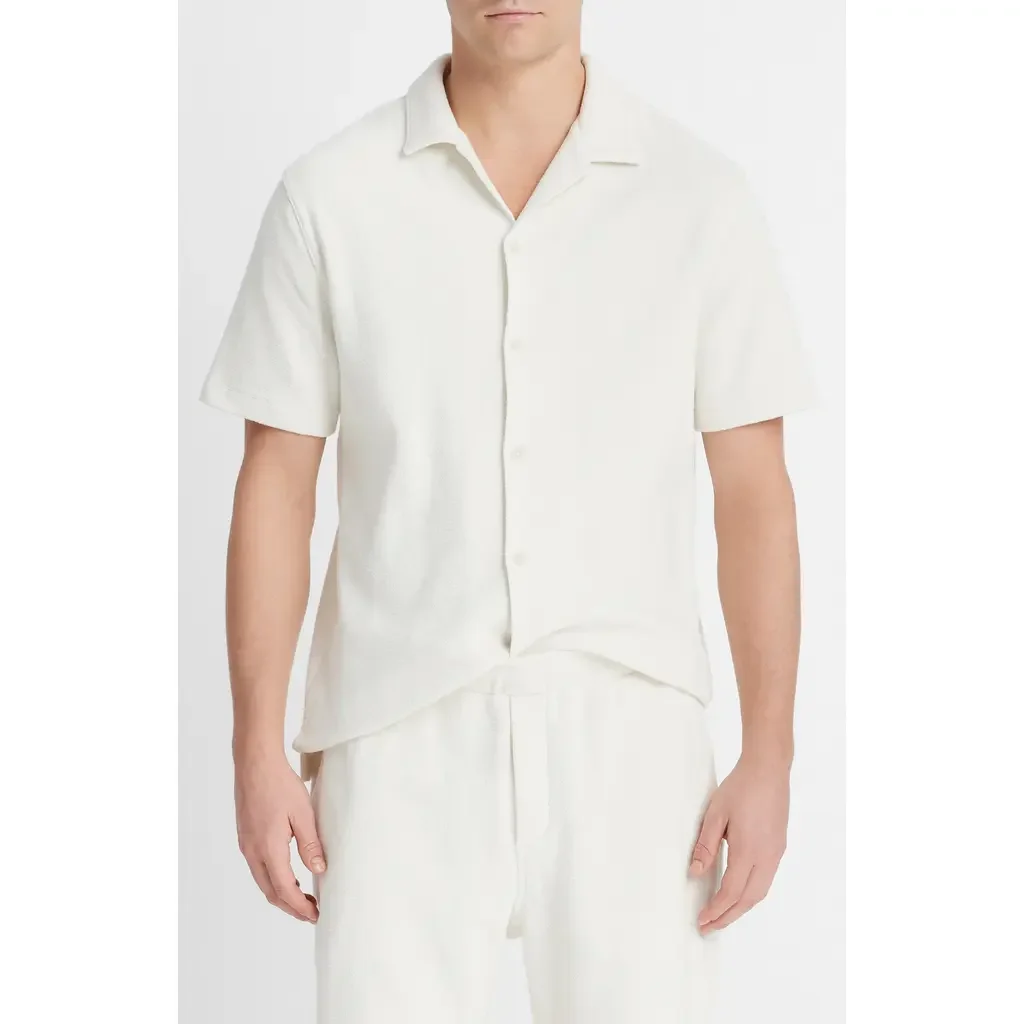 Vince Vince Bouclé Pull-On Shorts in Bone — Men Spring white Shorts