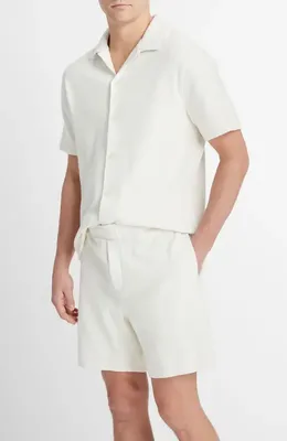 Vince Vince Bouclé Pull-On Shorts in Bone — Men Spring white Shorts