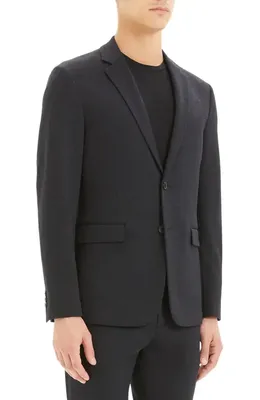 Theory Theory Clinton Marled Ponte Sport Coat in Nocturne Navy — Men Winter navy Outerwear