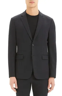 Theory Theory Clinton Marled Ponte Sport Coat in Nocturne Navy — Men Winter navy Outerwear