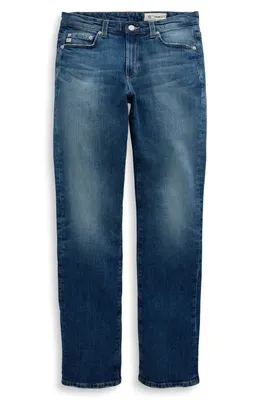 AG AG Sandra Low Rise Slim Straight Leg Jeans in 10 Years Illiad — Women Summer blue Pants
