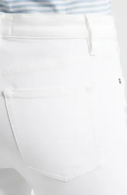 FRAME FRAME The Reboot High Waist Bootcut Jeans in White — Women Winter white Pants