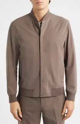 Theory Theory Murphy Precision Bomber Jacket in Morel — Men Autumn brown Outerwear