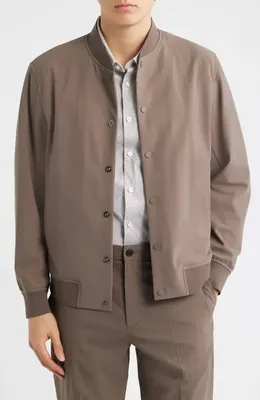 Theory Theory Murphy Precision Bomber Jacket in Morel — Men Autumn brown Outerwear
