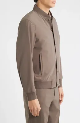 Theory Theory Murphy Precision Bomber Jacket in Morel — Men Autumn brown Outerwear