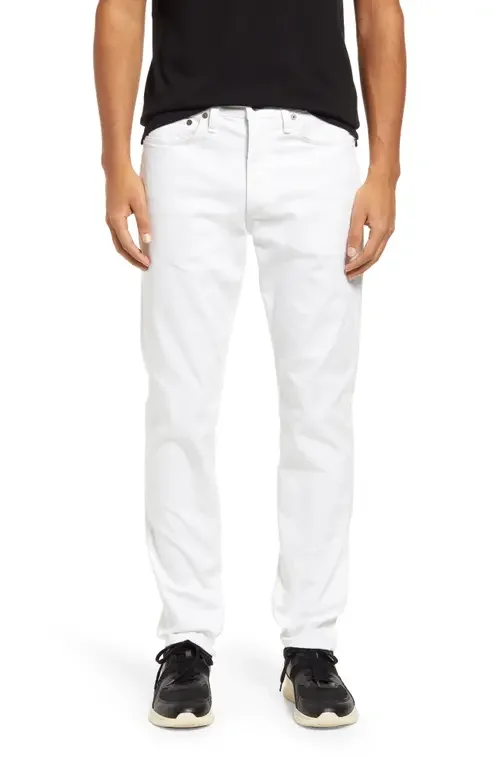 rag & bone rag & bone Men's Fit 2 Authentic Stretch Slim Fit Jeans in Optic Whit — Men Winter white Pants