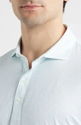 johnnie-O johnnie-O Tee Party Featherweight Performance Polo in White — Men Winter white Tops
