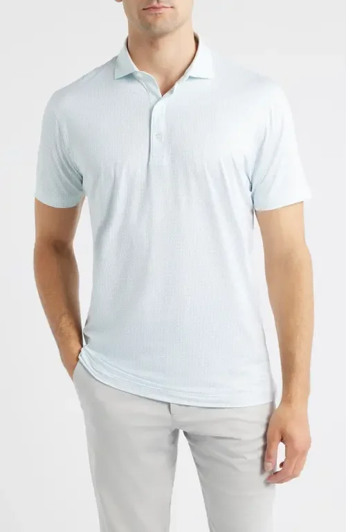 johnnie-O johnnie-O Tee Party Featherweight Performance Polo in White — Men Winter white Tops