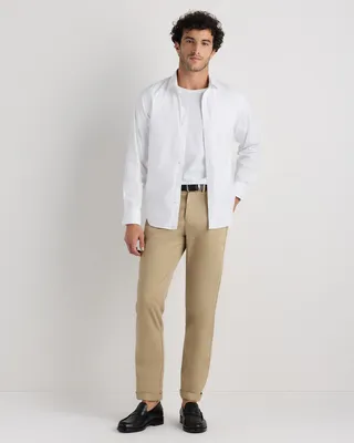 Quince Quince | Men's Comfortflex Performance Dress Shirt in White — Men Winter white Dress Shirts