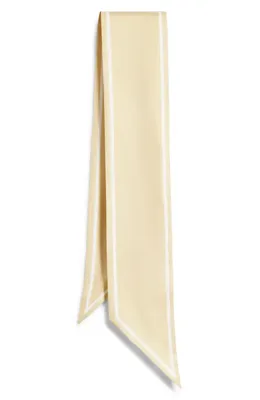 Vince Vince Stripe Silk Scarf in Maiz — Women Spring ivory Accessories