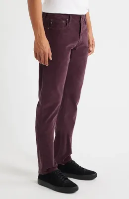 AG AG Tellis Slim Fit Corduroy Pants in Mulberry — Men Autumn chocolate Pants