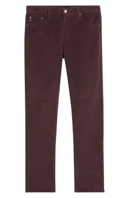 AG AG Tellis Slim Fit Corduroy Pants in Mulberry — Men Autumn chocolate Pants