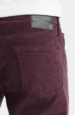 AG AG Tellis Slim Fit Corduroy Pants in Mulberry — Men Autumn chocolate Pants