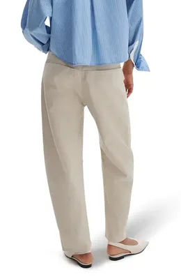 rag & bone rag & bone Stevie Tapered Stretch Cotton Utility Pants in Tan — Women Autumn beige Pants