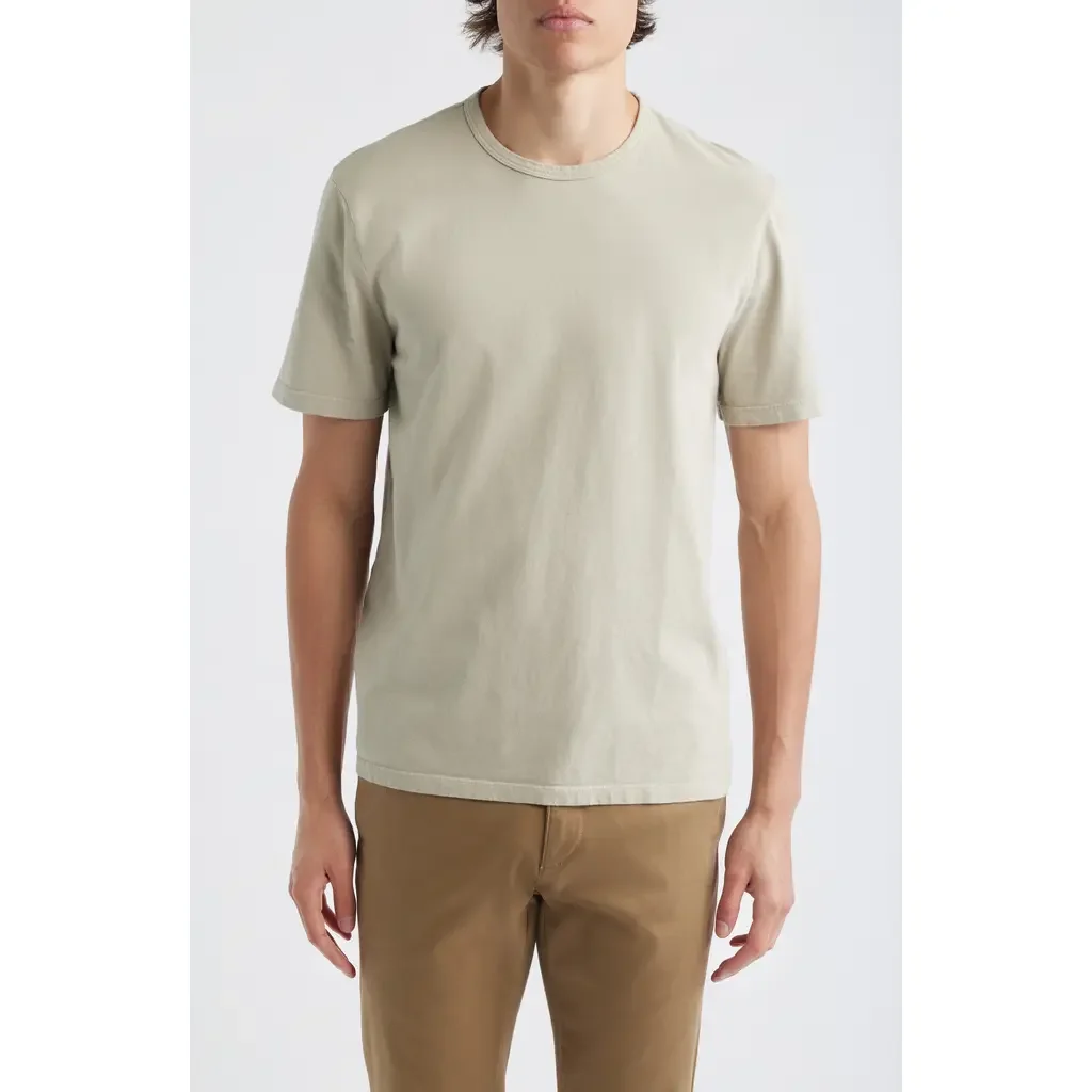 Vince Vince Solid T-Shirt in Washed Parchment — Men Autumn beige Tops