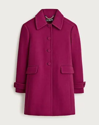 J.Crew Salon coat in Italian double-cloth in VIVID MULBERRY — Women Winter purple Outerwear