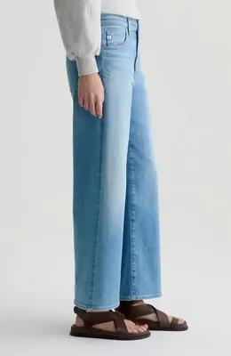 AG AG Saige Ankle Wide Leg Jeans in Expedition — Women Summer blue Pants