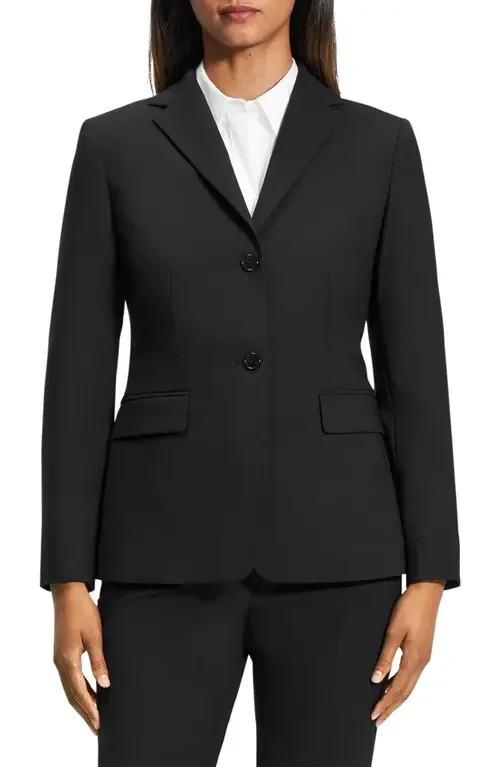 Theory Theory Slim Fit Blazer in Black — Women Winter black Blazers