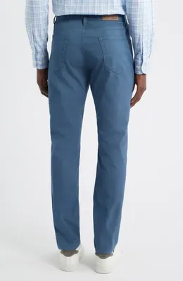 johnnie-O johnnie-O Atlas Garment Dye Stretch Chinos in Lake — Men Summer grey Pants
