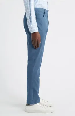 johnnie-O johnnie-O Atlas Garment Dye Stretch Chinos in Lake — Men Summer grey Pants