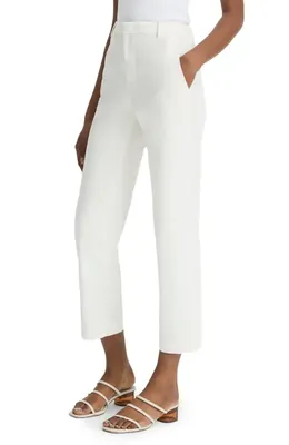 Vince Vince Avery Mid Rise Chino Pants in Off White — Women Winter white Pants