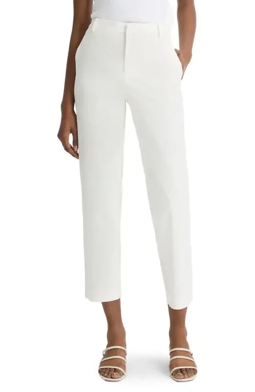 Vince Vince Avery Mid Rise Chino Pants in Off White — Women Winter white Pants