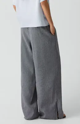 Theory Theory Slit Pro Pants in Ink Blue - Gge — Women Summer grey Trousers & Chinos