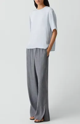 Theory Theory Slit Pro Pants in Ink Blue - Gge — Women Summer grey Trousers & Chinos