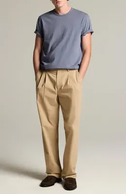 Vince Vince Solid T-Shirt in Washed Hawk Blue — Men Summer grey Tops