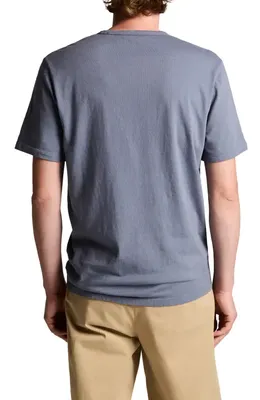 Vince Vince Solid T-Shirt in Washed Hawk Blue — Men Summer grey Tops