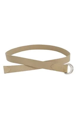 Vince Vince D-Ring Webbing Belt in Sandbar — Women Autumn beige Accessories