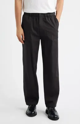 FRAME FRAME Relaxed Cotton Pants in Washed Black — Men Winter black Trousers & Chinos