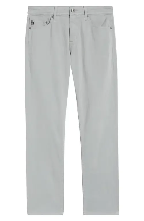 AG AG Everett Stretch Sateen Slim Straight Pants in Willowed — Men Summer silver Pants