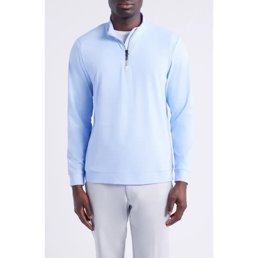 johnnie-O johnnie-O Quarter Zip Pullover in Kona — Men Summer white Tops