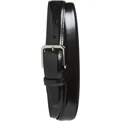 Vince Vince Spazzolato Leather Belt in Black — Men Winter black Accessories