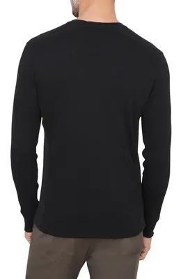 Vince Vince Thermal Long Sleeve T-Shirt in Black — Men Winter black Tops