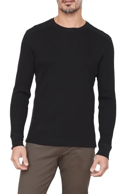 Vince Vince Thermal Long Sleeve T-Shirt in Black — Men Winter black Tops