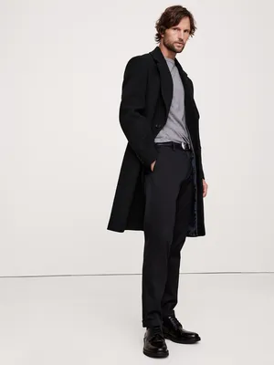 Unknown Slim Rapid Movement Chino Pant in Black — Men Winter black Pants