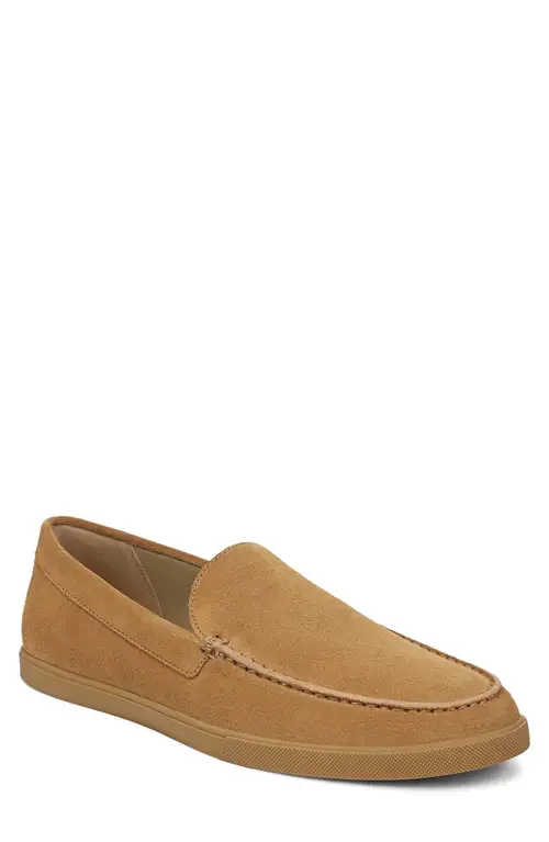 Vince Vince Sonoma Loafer in Honey Brown Suede — Men Autumn camel Shoes