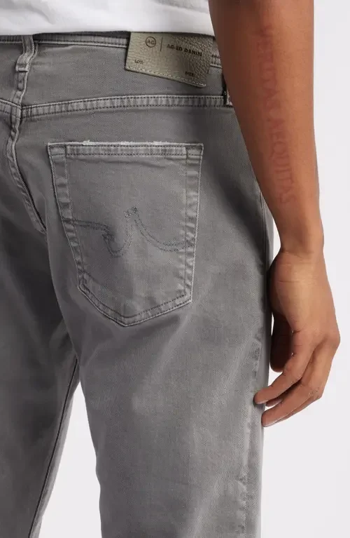 AG AG Everett Slim Straight Leg Jeans in 7 Years Sulfur Graphite Iron — Men Winter grey Pants