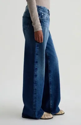 AG AG Adria Low Rise Wide Leg Jeans in Ojai — Women Winter navy Pants