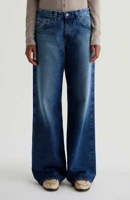 AG AG Adria Low Rise Wide Leg Jeans in Ojai — Women Winter navy Pants