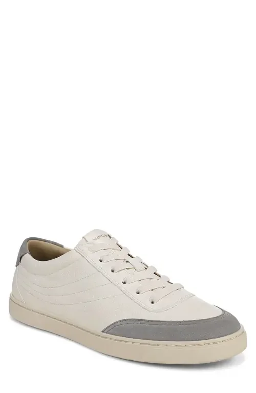Vince Vince Palm Sneaker in Pebble White/smoke Grey — Men Summer white Shoes